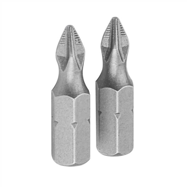 Набор вставок (бит) торцевых 1/4" Phillips PH2 25 мм 2 предмета TOLSEN TT20213