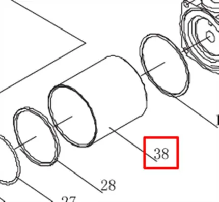 Цилиндр для N3P NORDBERG N3P#38